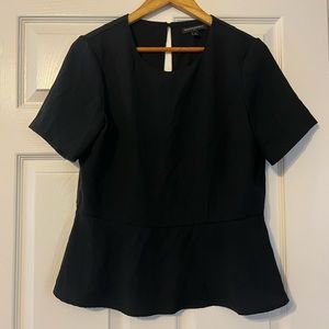 Banana Republic black peplum shirt